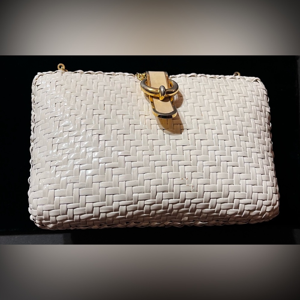 Rodo Vintage Wicker Chain Shoulder Bag - Picture 2 of 15